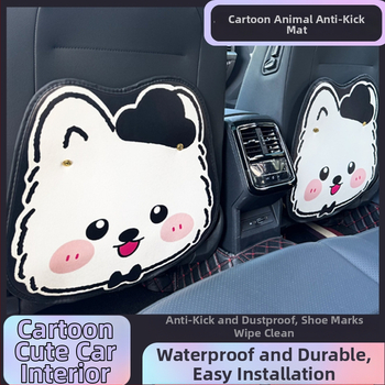 Protector pentru spătarul scaunului auto – piele, durabil, impermeabil, pentru toate anotimpurile, margini cusute