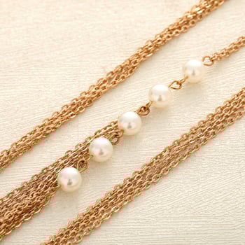 Perljasti lanac za tijelo za žene - višeslojni kaiš oko struka, dodatak za bikini, ljeto 2025