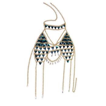 Bra Body Chain за жени, метал с електропокритие, персонализирана, лицензиран частен етикет