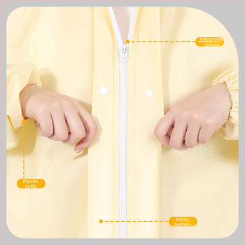 Esőkabát, repülőcsésze-stílusú, vastag anyag, logónyomtatás megengedett (felnőtt, egy személy)