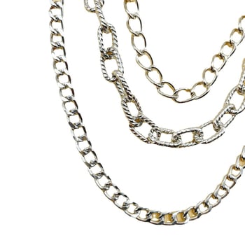 Lanț talie, stil punk cu mai multe straturi, design universal, metal, cercuri duble, personalizabil după desene și probe