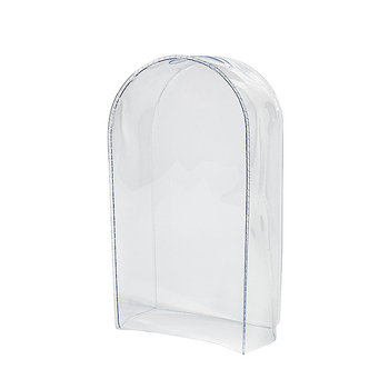 Geantă de depozitare suspendată – formă cub, husă PVC protecție la praf pentru păpușă pluș și pandantiv