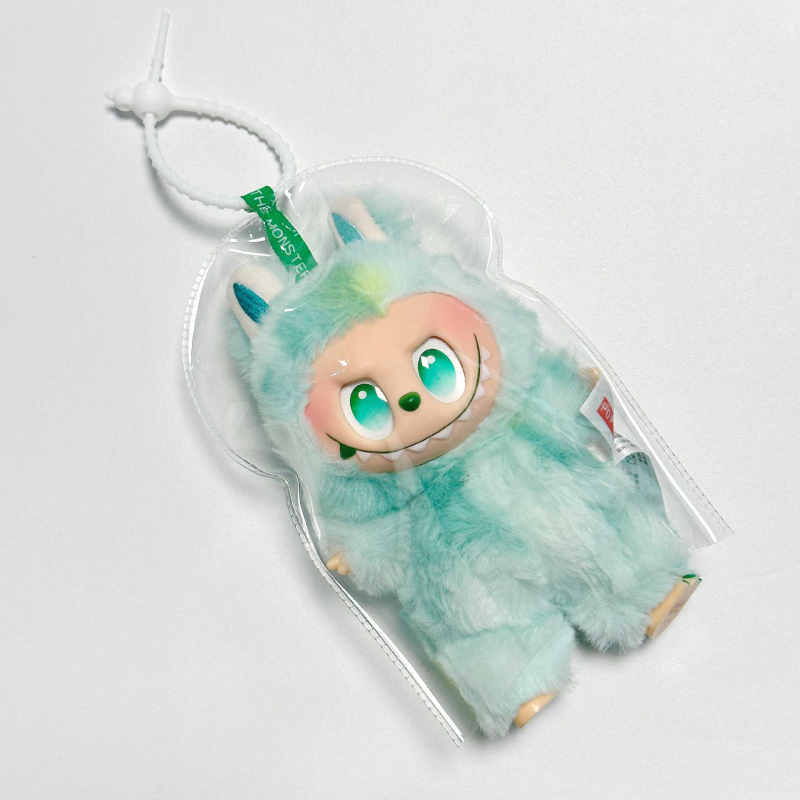 Geantă de depozitare suspendată – formă cub, husă PVC protecție la praf pentru păpușă pluș și pandantiv