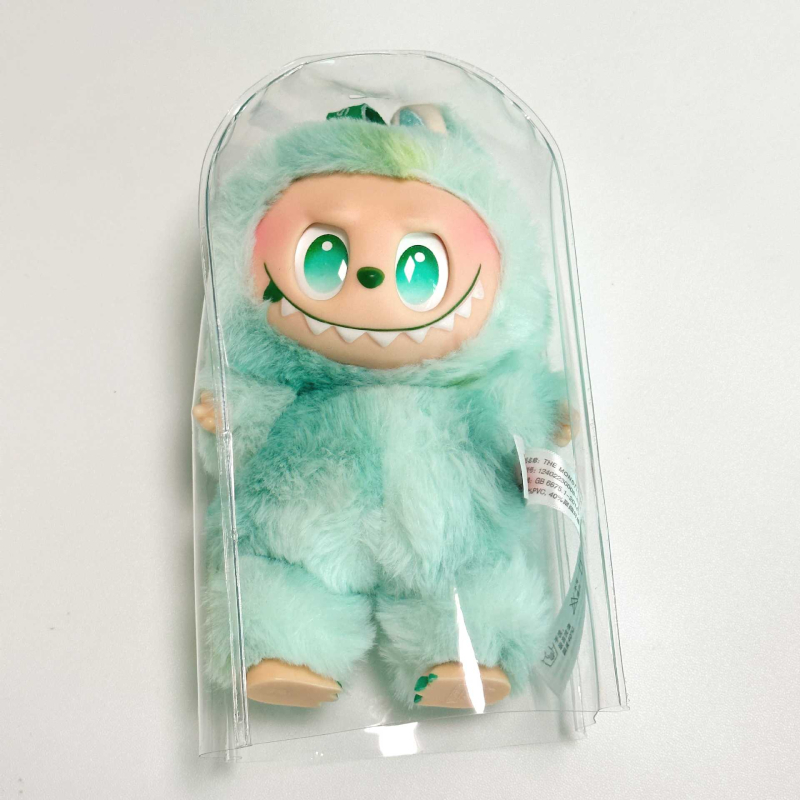 Geantă de depozitare suspendată – formă cub, husă PVC protecție la praf pentru păpușă pluș și pandantiv