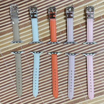 Brățară din piele naturală pentru Apple Watch S10987, cu cataramă cu pin, 30 g, compatibilă cu Apple Watch și alte modele