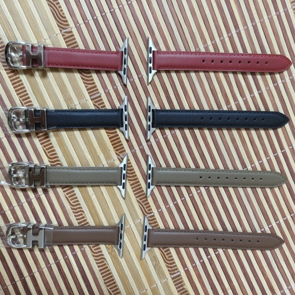 Brățară din piele naturală pentru Apple Watch S10987, cu cataramă cu pin, 30 g, compatibilă cu Apple Watch și alte modele