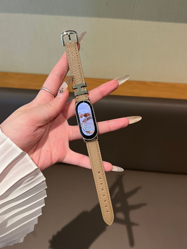 Brățară din piele naturală pentru Apple Watch S10987, cu cataramă cu pin, 30 g, compatibilă cu Apple Watch și alte modele