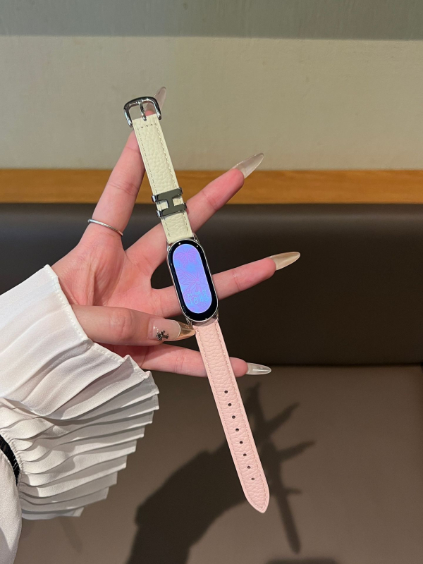 Brățară din piele naturală pentru Apple Watch S10987, cu cataramă cu pin, 30 g, compatibilă cu Apple Watch și alte modele