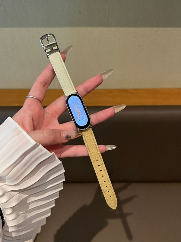 Brățară din piele naturală pentru Apple Watch S10987, cu cataramă cu pin, 30 g, compatibilă cu Apple Watch și alte modele