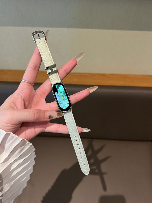 Brățară din piele naturală pentru Apple Watch S10987, cu cataramă cu pin, 30 g, compatibilă cu Apple Watch și alte modele