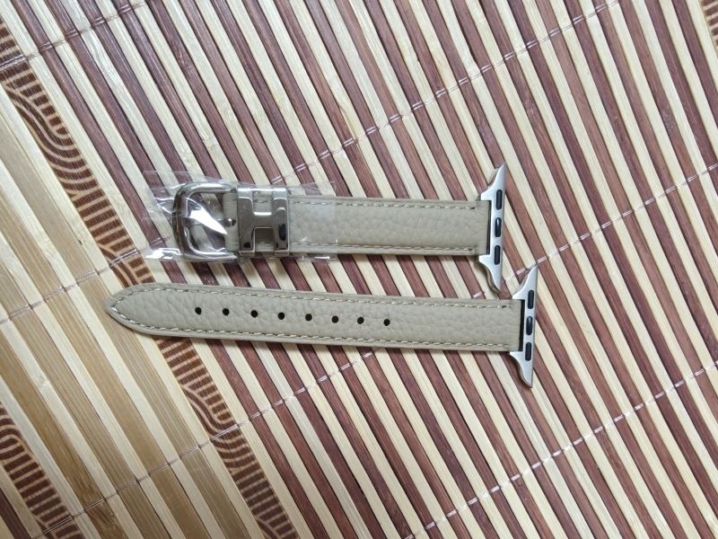 Brățară din piele naturală pentru Apple Watch S10987, cu cataramă cu pin, 30 g, compatibilă cu Apple Watch și alte modele