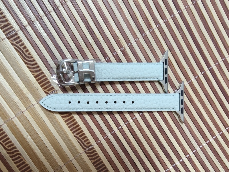 Brățară din piele naturală pentru Apple Watch S10987, cu cataramă cu pin, 30 g, compatibilă cu Apple Watch și alte modele