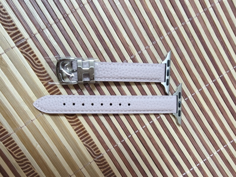 Brățară din piele naturală pentru Apple Watch S10987, cu cataramă cu pin, 30 g, compatibilă cu Apple Watch și alte modele