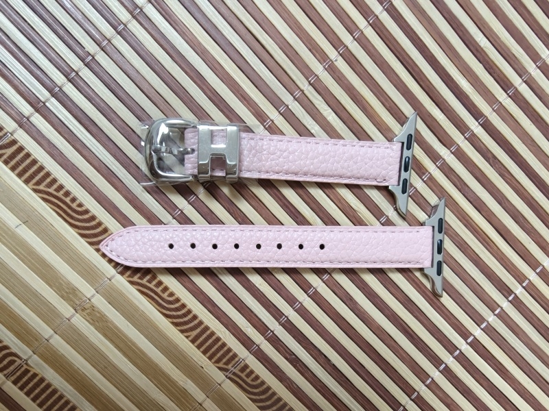 Brățară din piele naturală pentru Apple Watch S10987, cu cataramă cu pin, 30 g, compatibilă cu Apple Watch și alte modele