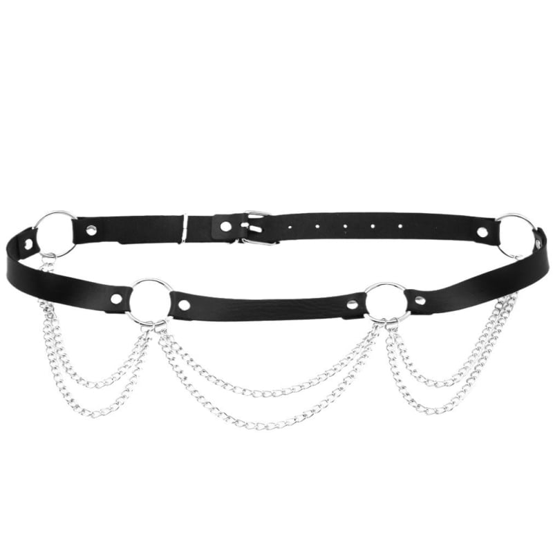 Lanț de talie din piele sintetică, lungime 105 cm, lățime 2–4 cm, marcă Yizan