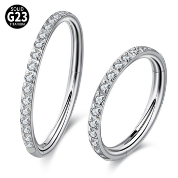 Orrgyűrű G23 titán ötvözetből, geometriai forma, cirkón, elektroplakálás