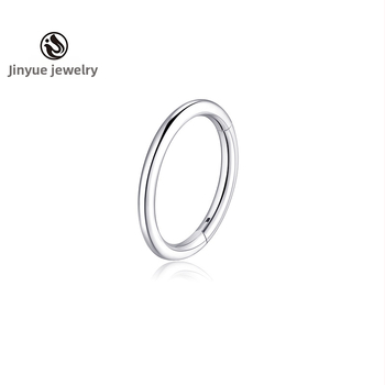 G23 titāna sakausējuma piercing — deguna gredzens un auss pīrsings, apaļš universālais dizains, vakuuma pārklājums, daudzfunkcionāls deguna starpsienas gredzens