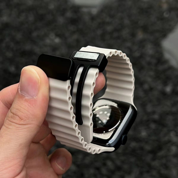 Ζώνη Apple Watch Ultra — Σιλικόνη με μαγνητικό κούμπωμα, απλό στυλ