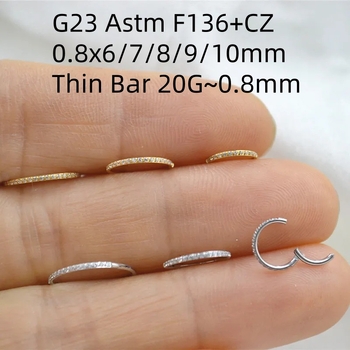 Orrgyűrű, gyémánttal beültetett, titánium ötvözet G23, F136 tisztaság, geometriai forma, uniszex