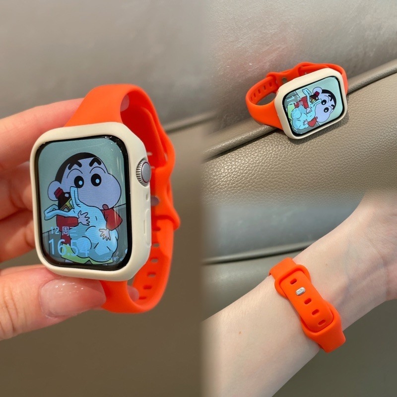 Remen od silikona za Apple Watch Series 10, jednobojne boje, udoban, tanak oblik, kompatibilan sa veličinama 38/40/41/42 mm i 42/44/45/46 mm, model iwatch987SE