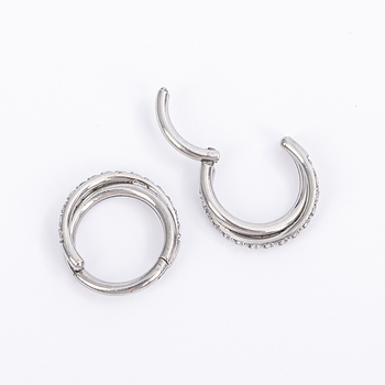 Nosni piercing nakit, geometrijski oblik, 316L nehrđajući čelik, ručno polirano, unisex