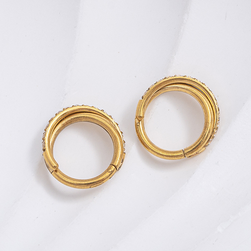 Nosni piercing nakit, geometrijski oblik, 316L nehrđajući čelik, ručno polirano, unisex