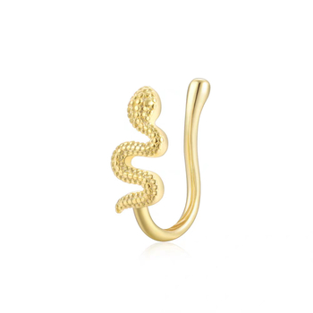 Bijuterii nazale din argint S925, design geometric în formă de picătură, placare electrolitică, unisex