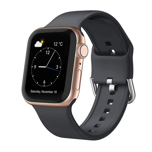 Λουρί Apple Watch από σιλικόνη, με ευθύ σύνδεσμο, 28 γρ., συμβατό με Apple Watch Series 6 και SE, κυκλοφόρησε το 2021