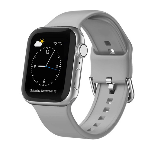Λουρί Apple Watch από σιλικόνη, με ευθύ σύνδεσμο, 28 γρ., συμβατό με Apple Watch Series 6 και SE, κυκλοφόρησε το 2021