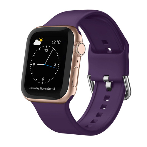 Λουρί Apple Watch από σιλικόνη, με ευθύ σύνδεσμο, 28 γρ., συμβατό με Apple Watch Series 6 και SE, κυκλοφόρησε το 2021