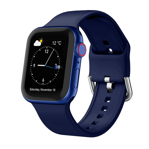 Λουρί Apple Watch από σιλικόνη, με ευθύ σύνδεσμο, 28 γρ., συμβατό με Apple Watch Series 6 και SE, κυκλοφόρησε το 2021