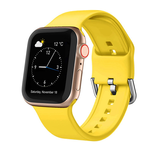 Λουρί Apple Watch από σιλικόνη, με ευθύ σύνδεσμο, 28 γρ., συμβατό με Apple Watch Series 6 και SE, κυκλοφόρησε το 2021