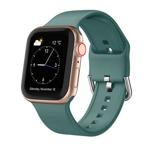 Λουρί Apple Watch από σιλικόνη, με ευθύ σύνδεσμο, 28 γρ., συμβατό με Apple Watch Series 6 και SE, κυκλοφόρησε το 2021