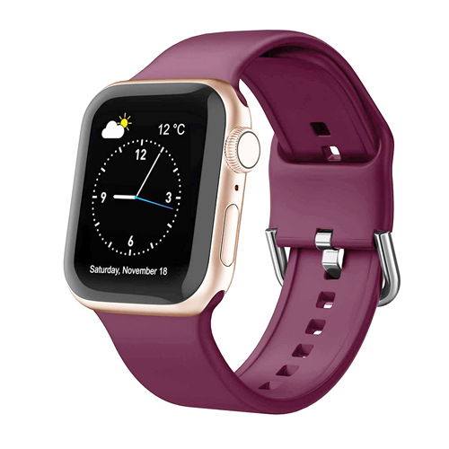 Λουρί Apple Watch από σιλικόνη, με ευθύ σύνδεσμο, 28 γρ., συμβατό με Apple Watch Series 6 και SE, κυκλοφόρησε το 2021