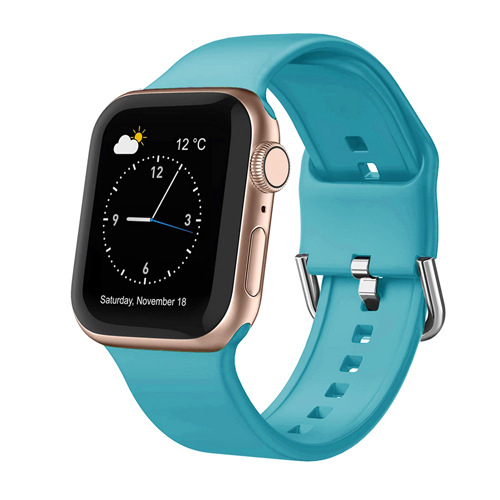 Λουρί Apple Watch από σιλικόνη, με ευθύ σύνδεσμο, 28 γρ., συμβατό με Apple Watch Series 6 και SE, κυκλοφόρησε το 2021