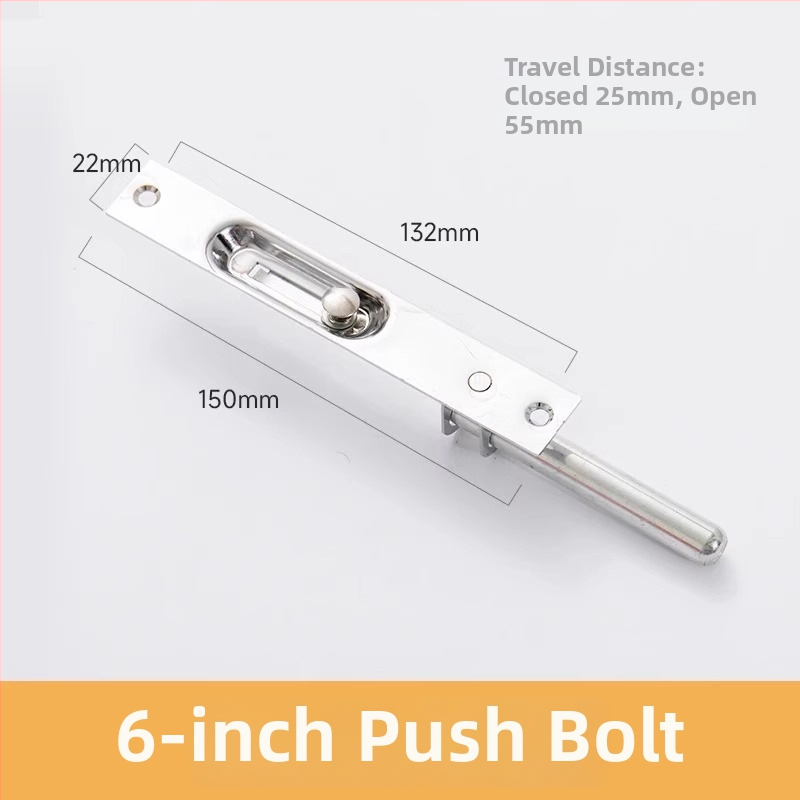 Nerezová oceľová západka na dvere – Typ A, Model: Latch, Povrchová úprava: drôtovo ťahaná, Štýl: moderný minimalistický