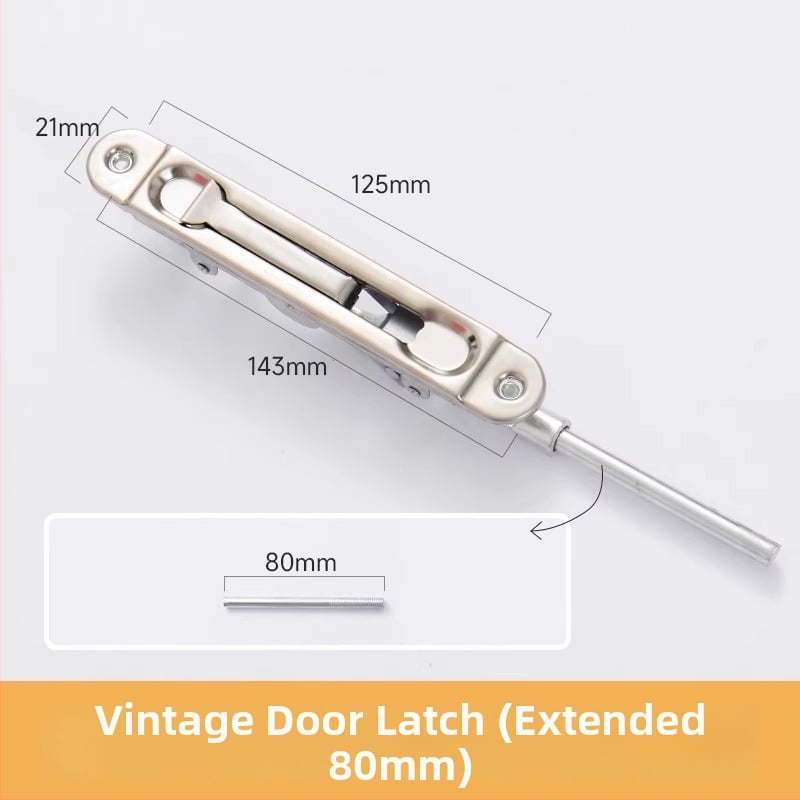 Nerezová oceľová západka na dvere – Typ A, Model: Latch, Povrchová úprava: drôtovo ťahaná, Štýl: moderný minimalistický