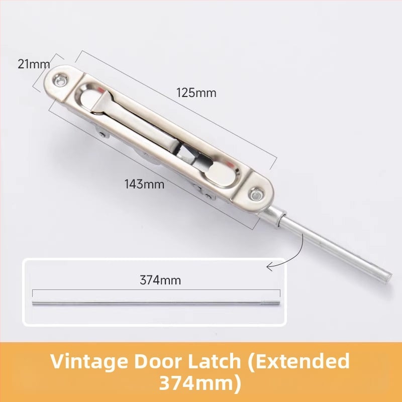 Nerezová oceľová západka na dvere – Typ A, Model: Latch, Povrchová úprava: drôtovo ťahaná, Štýl: moderný minimalistický