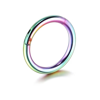 Inel pentru buze și nas din oțel inoxidabil 316, inel închis fără cusur, bijuterii piercing, electroplacat