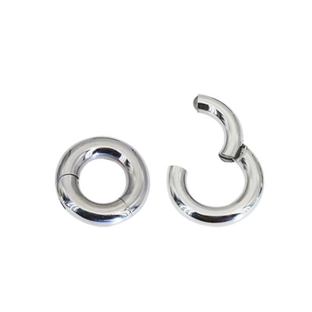 Inel pentru buze și nas din oțel inoxidabil 316, inel închis fără cusur, bijuterii piercing, electroplacat