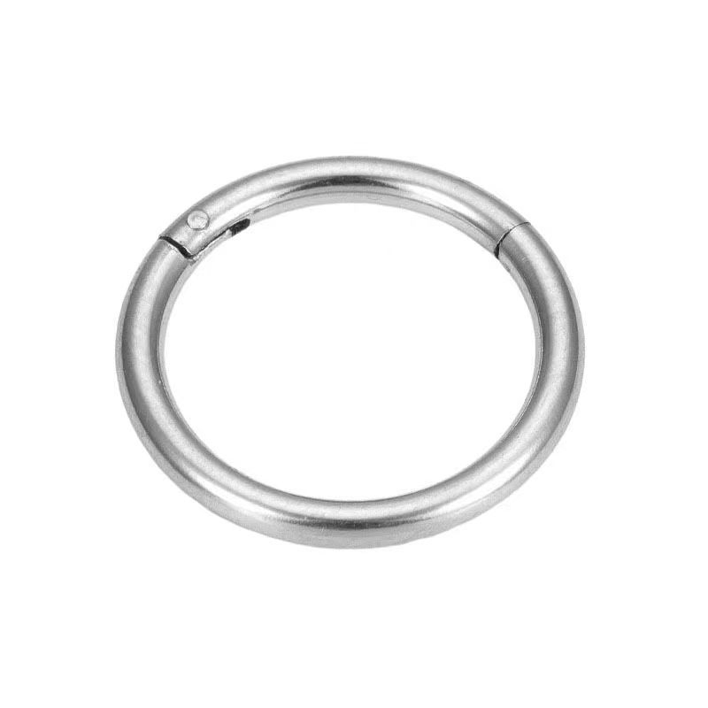 Inel pentru buze și nas din oțel inoxidabil 316, inel închis fără cusur, bijuterii piercing, electroplacat