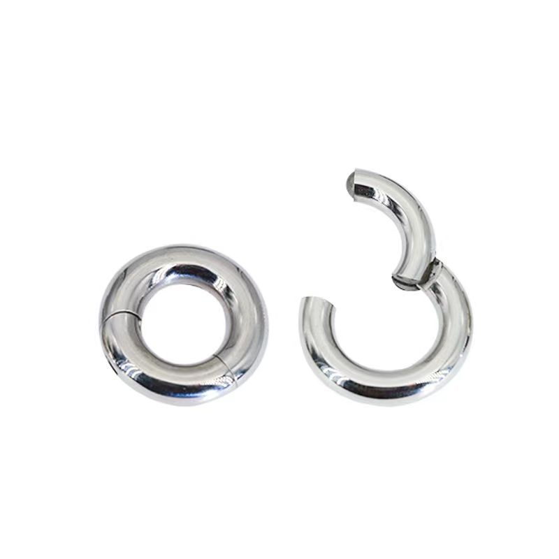 Inel pentru buze și nas din oțel inoxidabil 316, inel închis fără cusur, bijuterii piercing, electroplacat