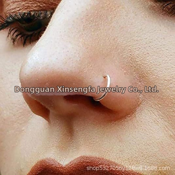 Set de inele nazale și știfturi pentru buză din oțel inoxidabil, cu zirconiu încrustat, hipoalergenic, calitate 304, finisaj placat electrochimic