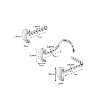 Inel nazal – stil non-mainstream, oțel inoxidabil, electroplacare, puritate 18K