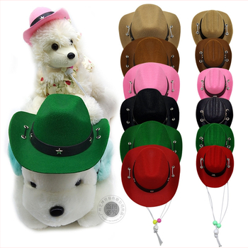 Augintinių žaislas: Kauboja skrybėlė katėms ir šunims, mini karoliukų skrybėlė, tinkama visoms sezonoms
