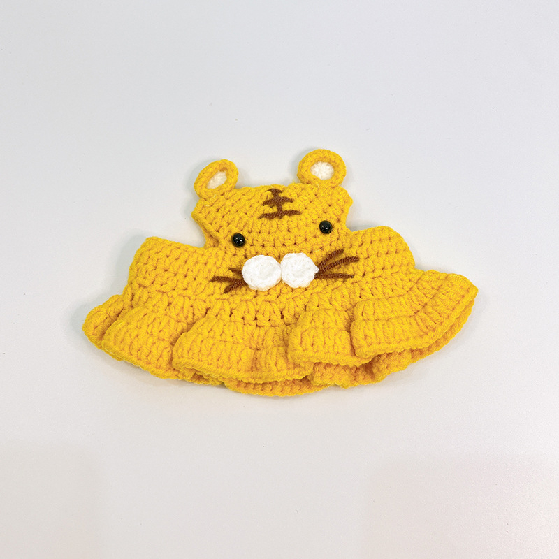 Megzta kepurė gyvūnėliams (katėms ir šunims) - juokingas įvaizdžio aksesuaras, rankomis megzta iš vilnos, visoms metų laikams, gatvės stilius