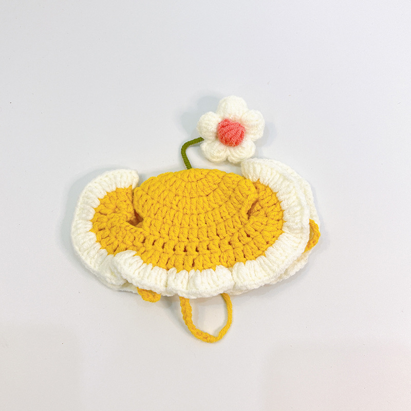 Megzta kepurė gyvūnėliams (katėms ir šunims) - juokingas įvaizdžio aksesuaras, rankomis megzta iš vilnos, visoms metų laikams, gatvės stilius