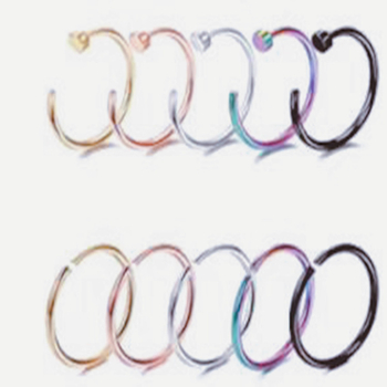 Autonomy bijuterii nazale din oțel inoxidabil – știfturi nazale unisex cu zirconiu artificial, placare electrolitică, personalizabile