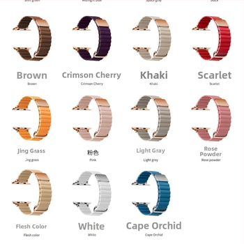 Odinė juosta Apple Watch Ultra2 su magnetiniu reversiniu užsegimu, iWatch Loop, 22 mm pločio