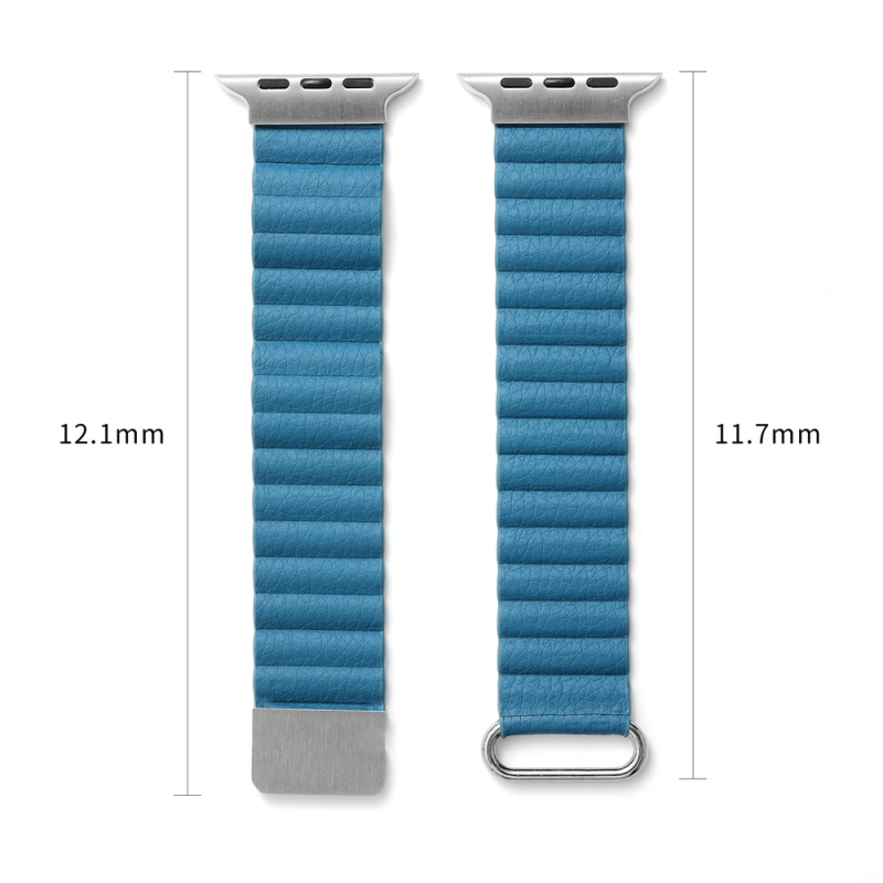 Odinė juosta Apple Watch Ultra2 su magnetiniu reversiniu užsegimu, iWatch Loop, 22 mm pločio